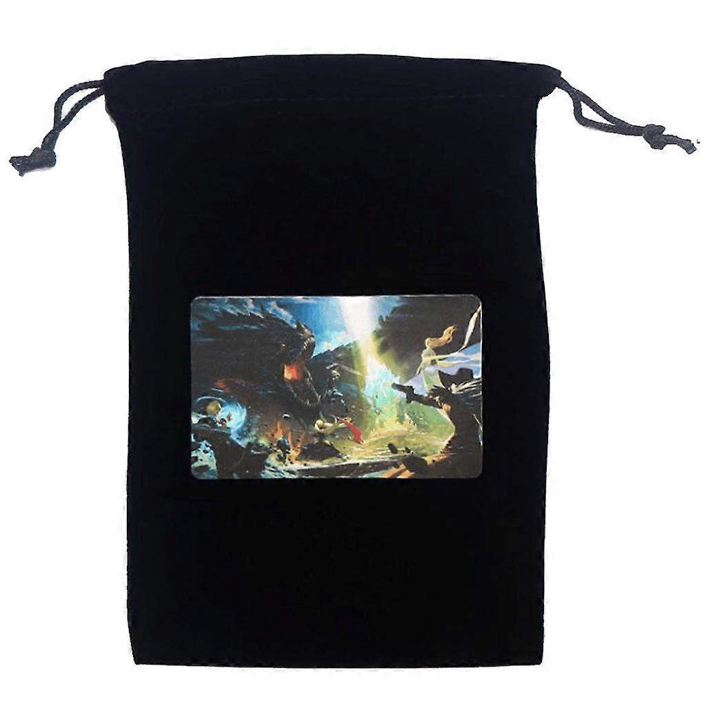 Card Storage Bag Board Game Card Drawstring Package Flannel Velvet Storage Bag