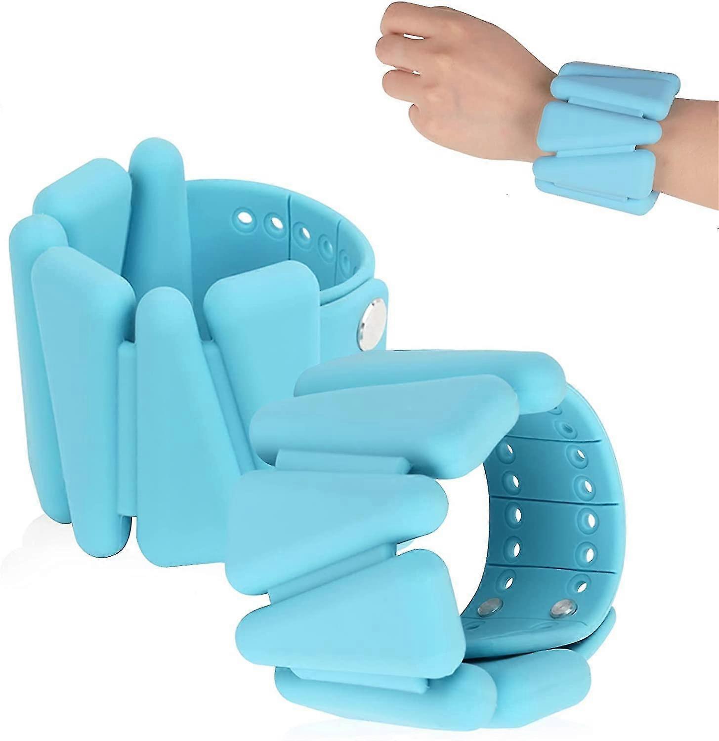 1pcs Adjustable Strength Training Wrist Weights Set For Unisex,blue