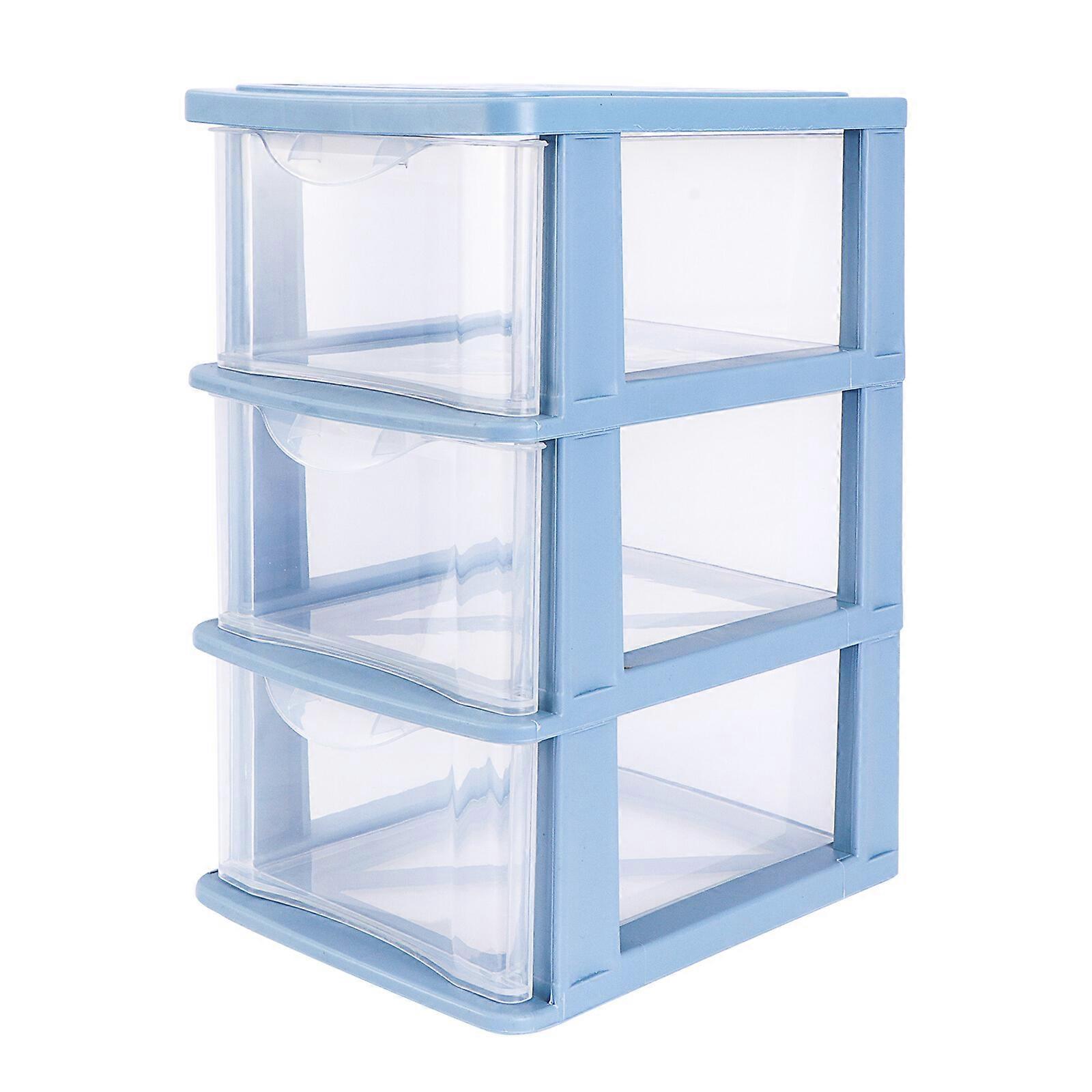 1Pc Desktop Storage Box Drawer Type Sundries Holder Transparent Cosmetic Box