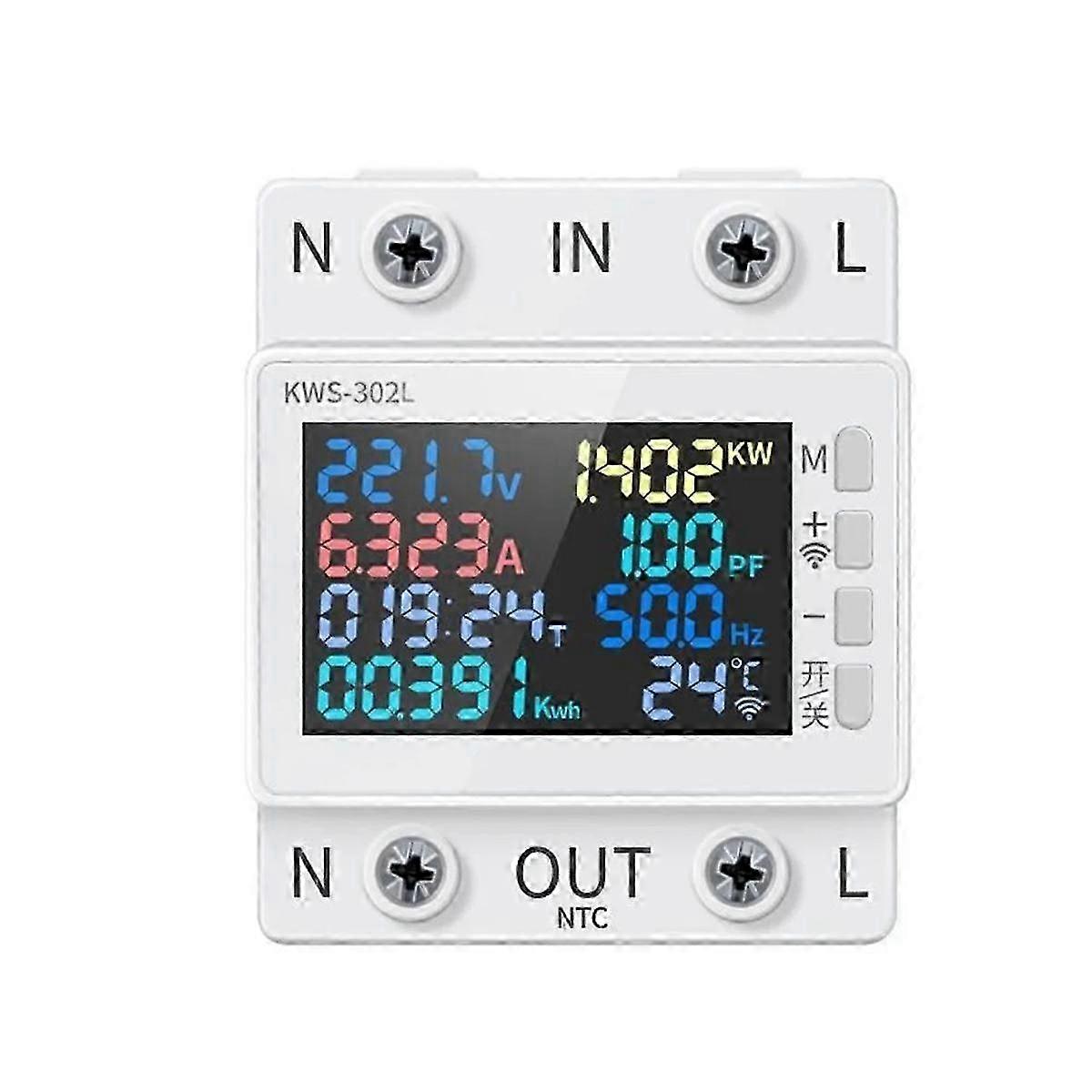 Digital Energy Meter Tester Electricity Usage Monitor Ac 170v-270v Power Voltmeter Voltage Amps Watt Kwh Meter