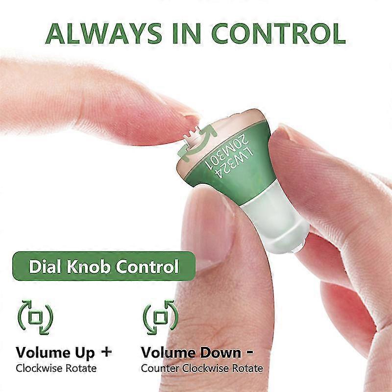 Digital Hearing Aid Audifonos For Deafness/elderly Adjustable Micro Wireless Invisible Sound Amplifier Moderate To Severe Lose