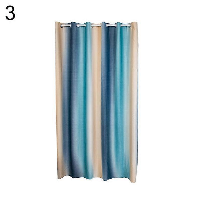 100x250cm Gradient Color Stripe Window Curtain Shade Drape Panel Home Decor
