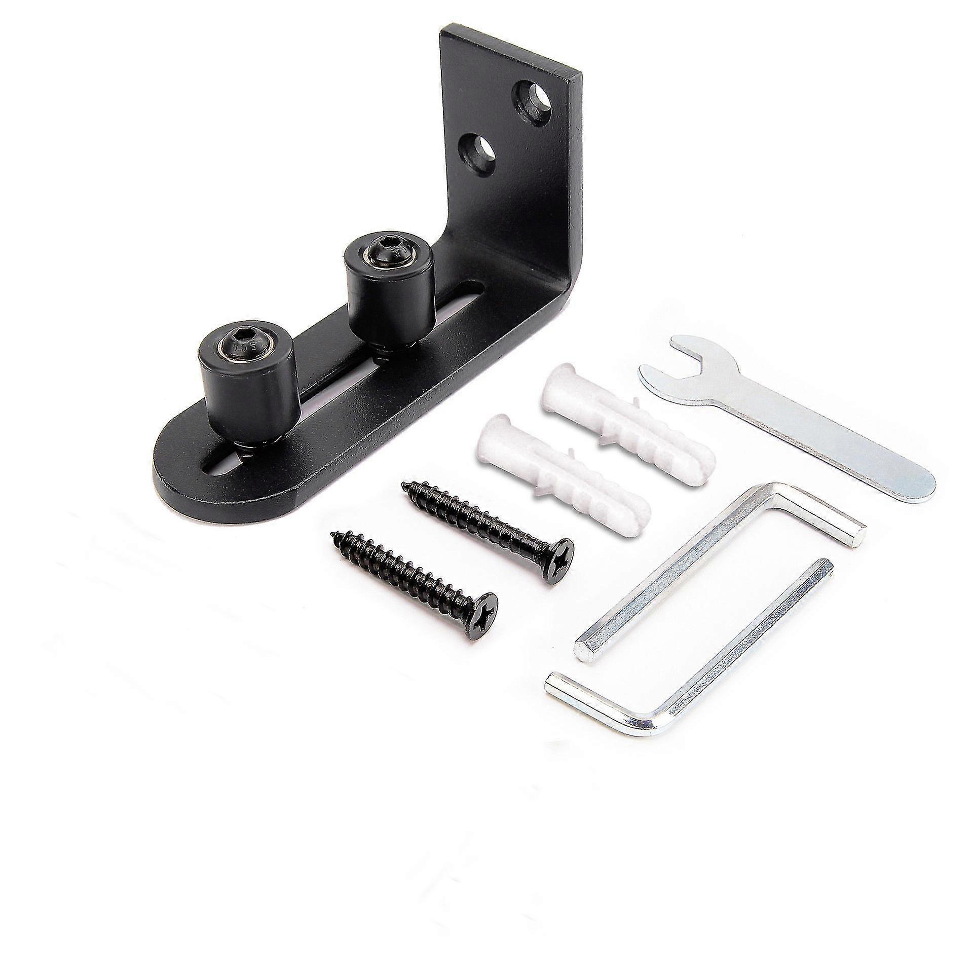 Floor Guide Sliding Door Guide Rollers Black [XH]