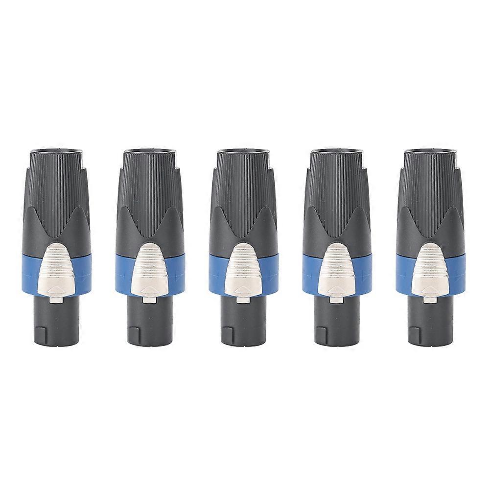 5Pcs NL4FC 4-Pin Plug Speaker Cable Connector for o Equipments
