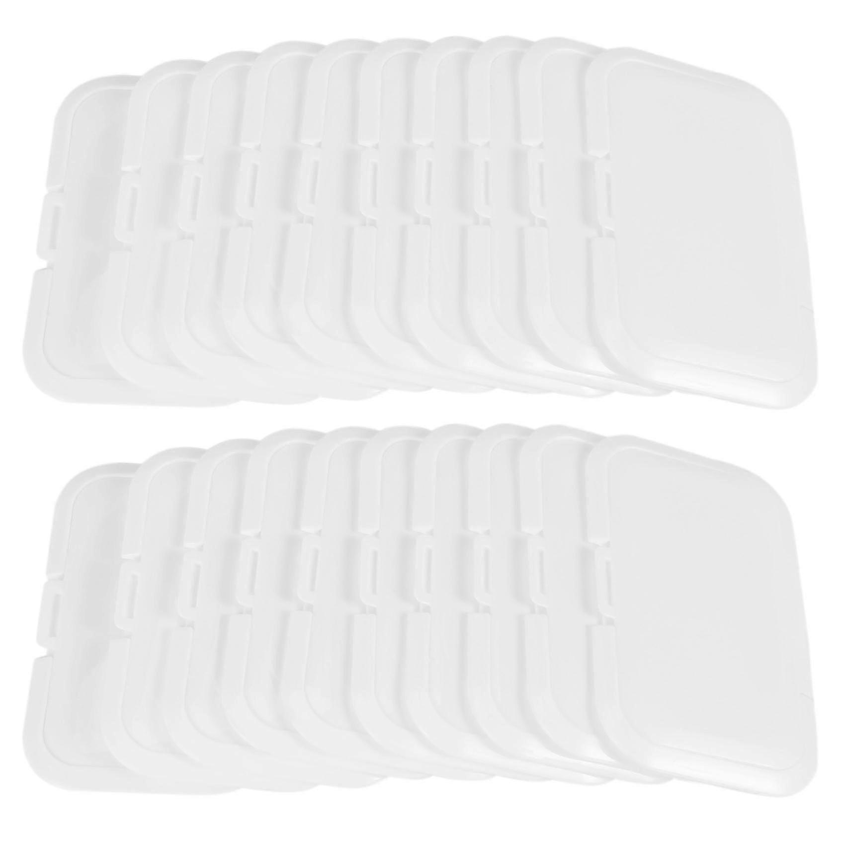 20pcs Reusable Baby Wipes Lid Baby Wet Wipes Cover Wet Paper Lid