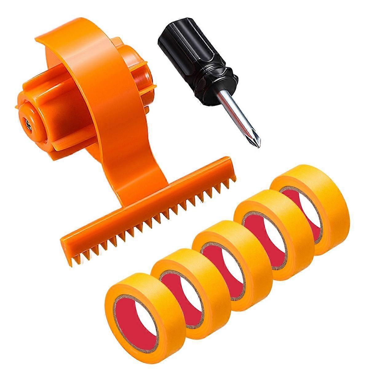 Masking Tape Dispenser, Masking Paint Tape Applicator W Scale, Adjustable Width for Wall Door Windo