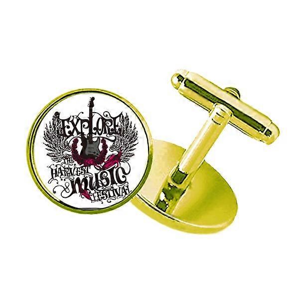 uoを探索するハーベストロックミュージックスタッズビジネスメタルカフスゴールデン