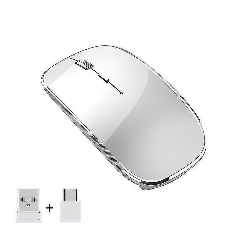 Wireless Mouse Portable Silent Wireless Mouse (silver)