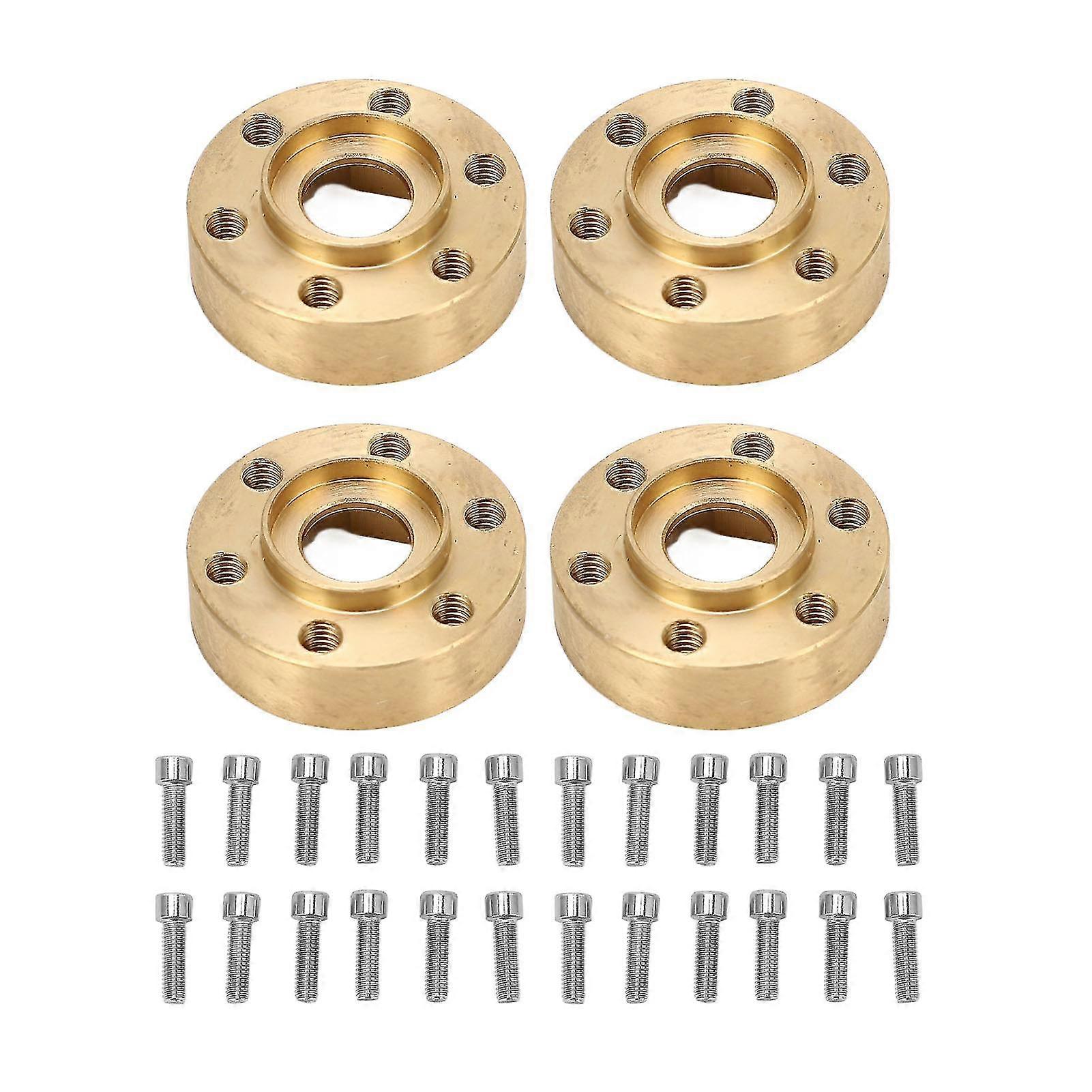 4PCS 9mm messing hjul vekter rustfri utvide hex hub adapter for RC crawler 1,9 / 2,2 tommer hjul