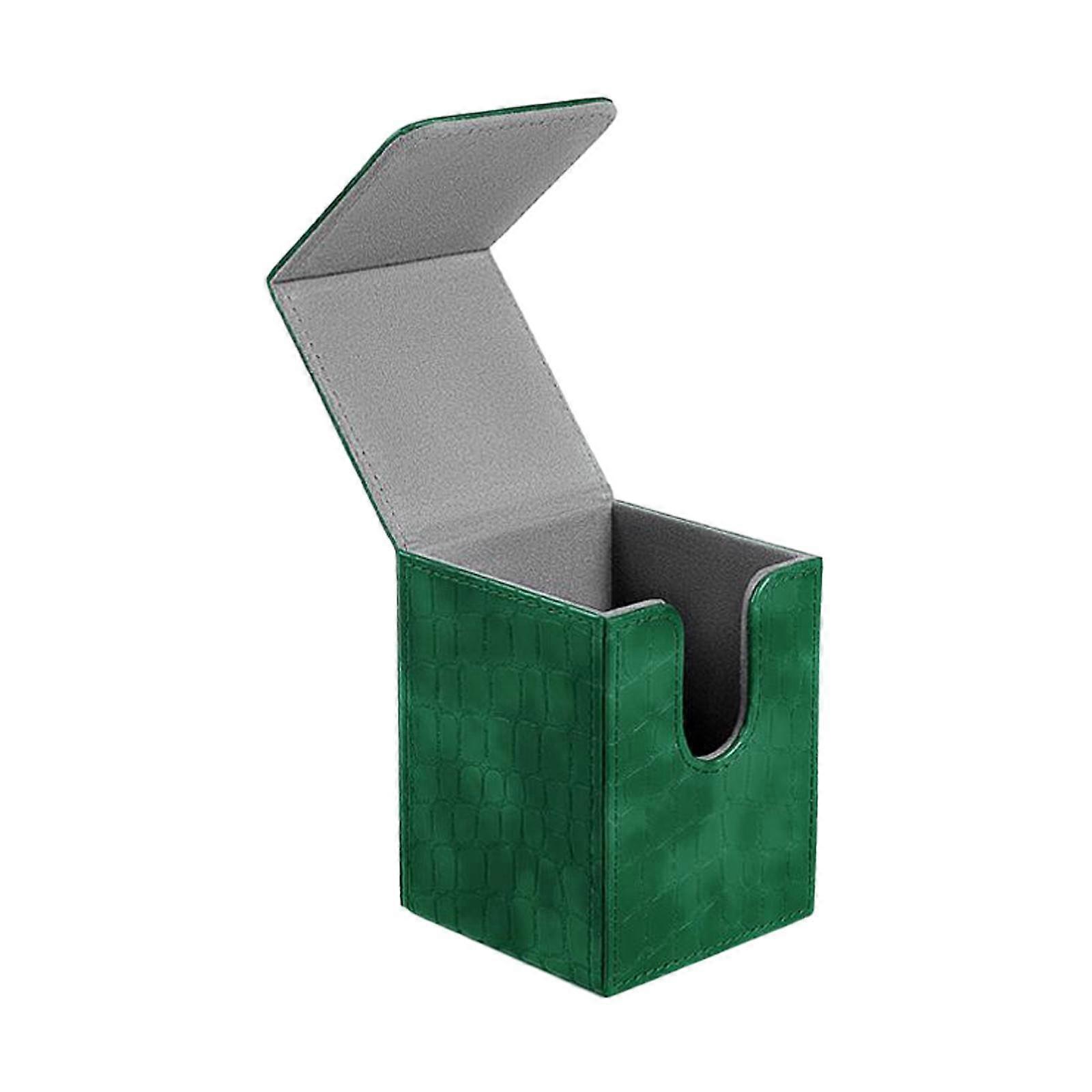 Card Deck Box Premium Cards Protector Game Card Deck Storage Box Card Holder Green