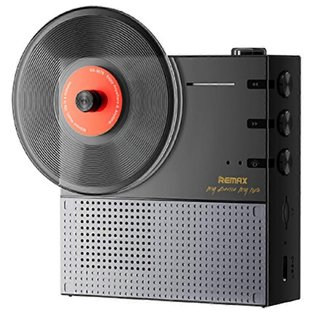 REMAX RB-M79 Retro Wireless Portable Speaker Bluetooth 5.4 10m Range 1200mAh Speaker - Black