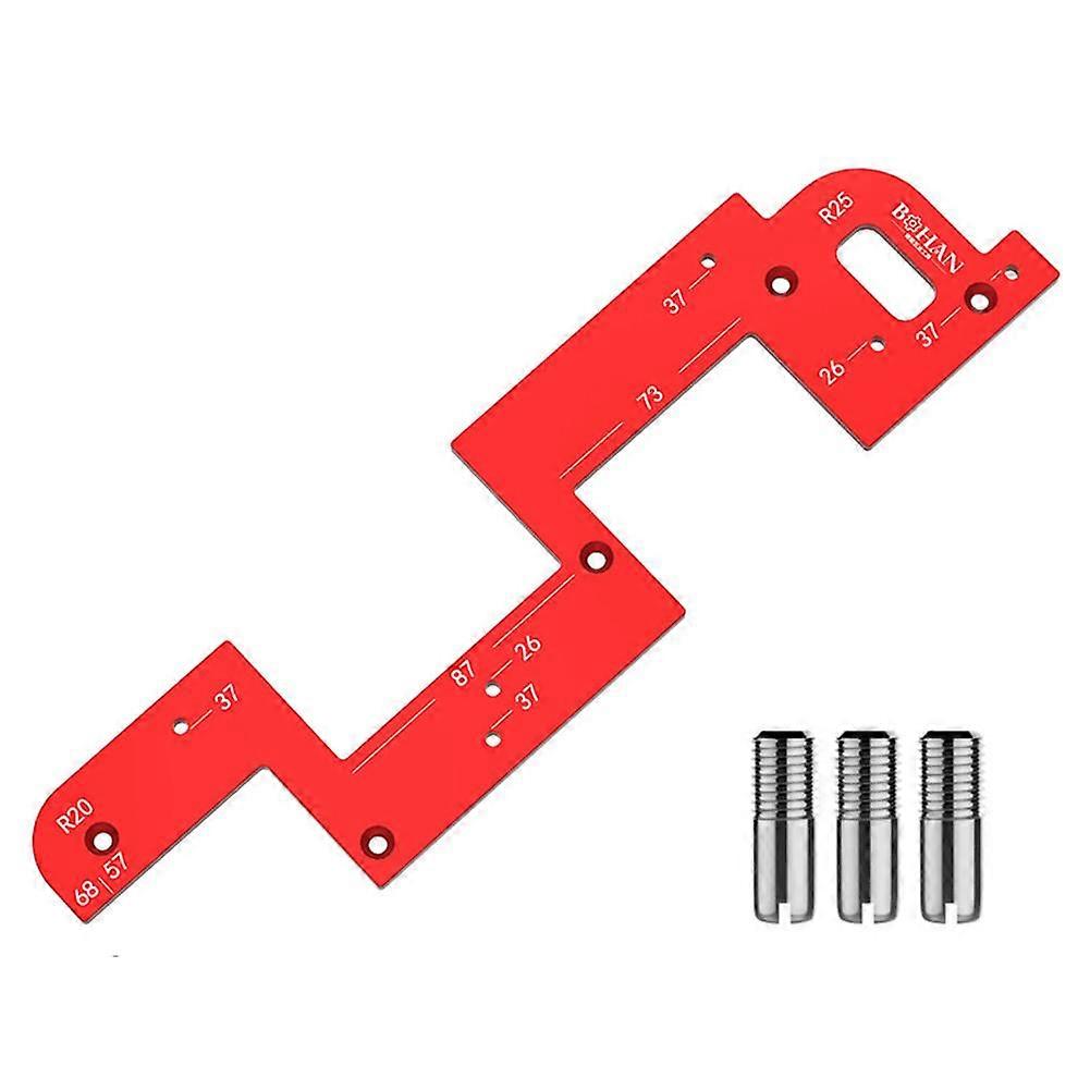 For Cabinet Handle Slotting Mold Aluminum Alloy Jig Tool With Precise Positioning For Easy DIY Furniture Installation