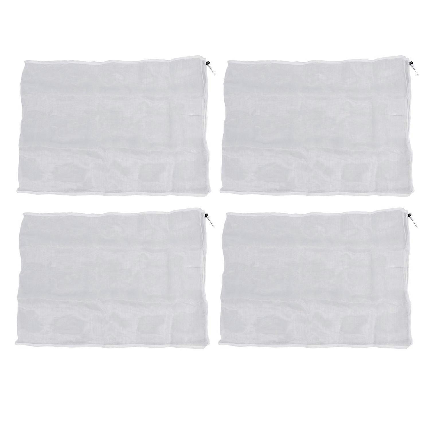 4PCS Protective Cover Netting Barrier Drawstring Design Garden Bird Barrier Mesh Cover 1.8x1.8m