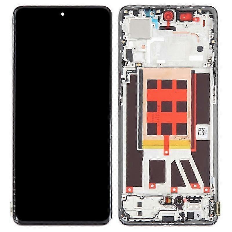 Compatible with Oppo Reno9 5G/Reno9 Pro 5G OEM Grade S AMOLED Screen and Digitizer Assembly+Frame Part