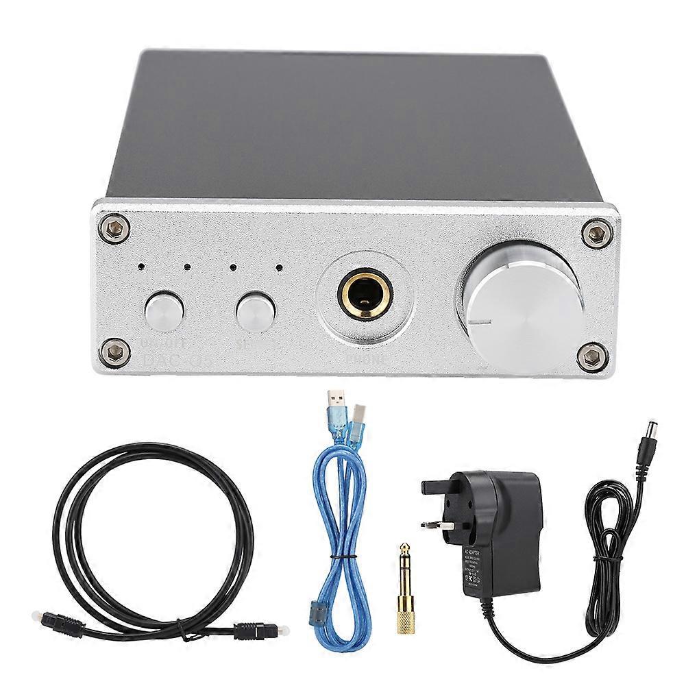 HIFI Stereo Headphone Amp - 24bit/192KHz RCA/6.35MM Output, USB/Fiber/Coaxial Input