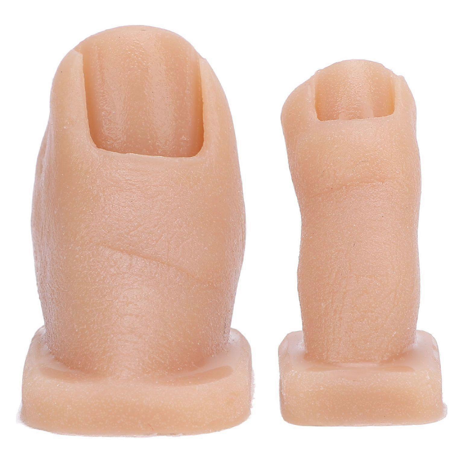 Silicone Nail Art Practice Toes for Manicure Simulation