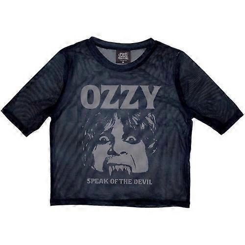 Ozzy Osbourne Womens/Ladies Speak Of The Devil Mesh Crop Top