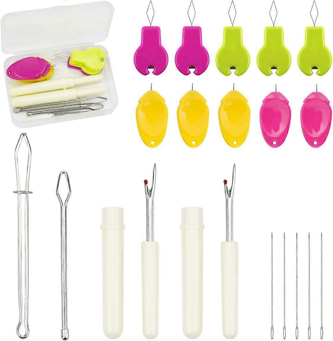 Needle Threaders Tool Set for Hand Sewing, Sewing Machine, DIY(5 Pcs Gourd Shaped Threaders + 5 Pcs Thumb Shaped Threaders + 2 Pcs Drawstring Threader