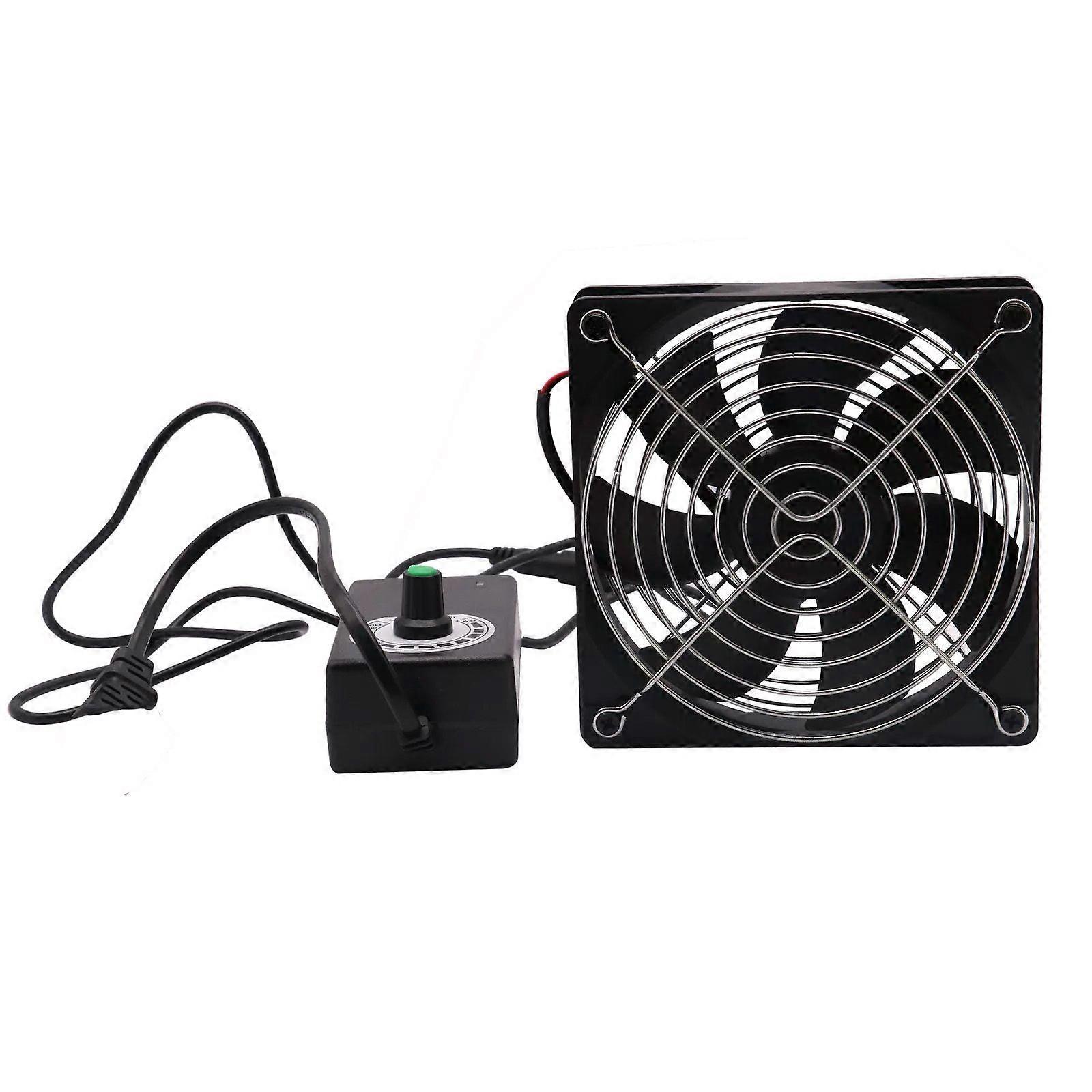 120mm 110V-120V AC Computer Fan with Speed Controller Cooling For X-box ReceivdQ