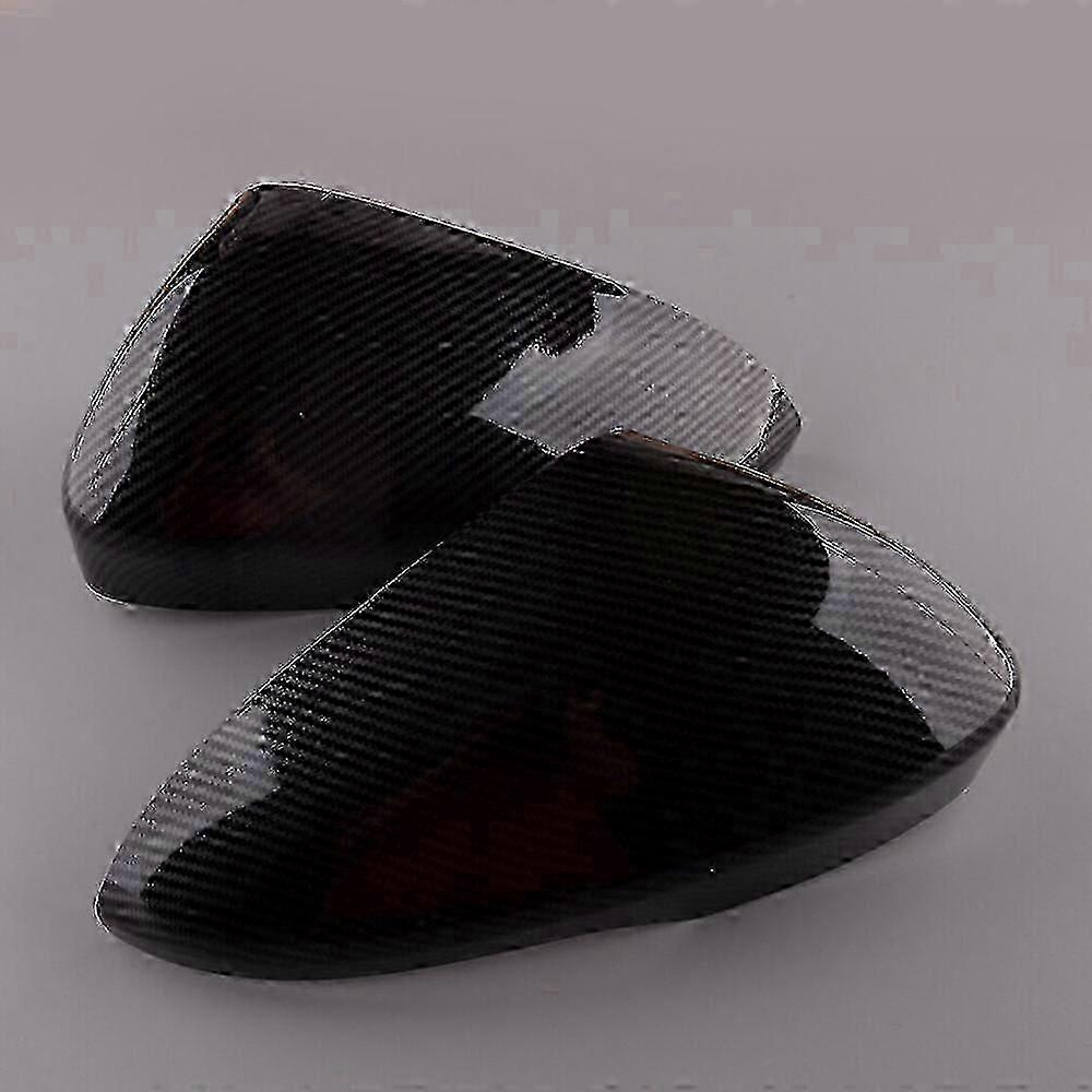 Fantastic Set Carbon Fiber Look Rearview Mirror Cover Cap Fit For Ford Mondeo Fusion 13-21