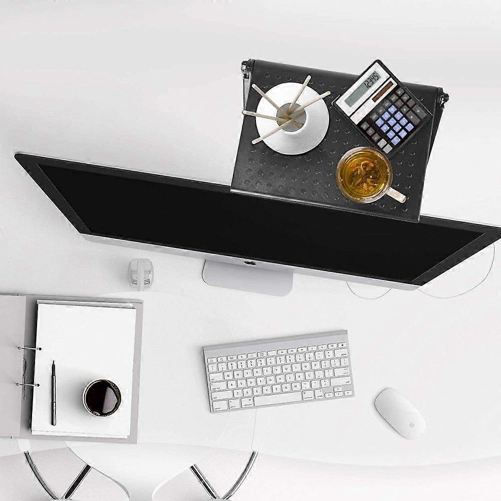 Nneoba Rack Tv Monitor Organizer Screen Top Storage Shelf Holder Practical Home Storage Computer Office Multi-functional Organizer