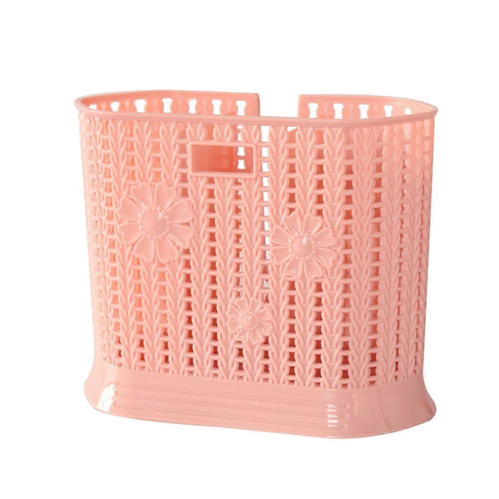 Tableware Storage Organizer Kitchen Tools Holder Box Drying Rack for Chopsticks Folk(Pink)