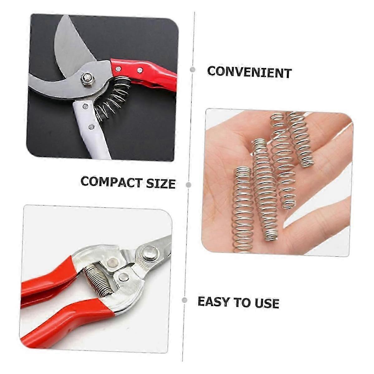 20pcs Pruning Parts Metal Pruning Shear Springs Silver Tree Pruner Spring Garden Pruner Spring
