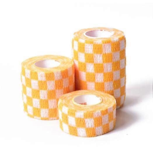 (orange lattice 2.5CM)Pet self-adhesive bandage