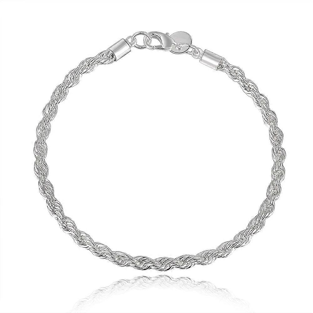High Quality 4mm Twisted Thread Bracelet For Fried Cake Unisex Chain Bracelet Without Gemstones