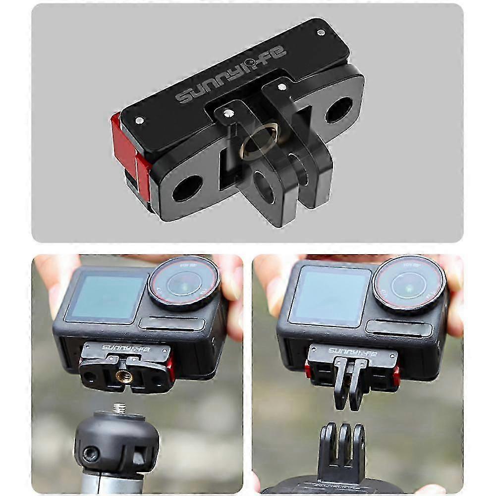 For OSMO ACTION 5 Pro Magnetic Quick Release Adaptor Foldable Plate Expansion