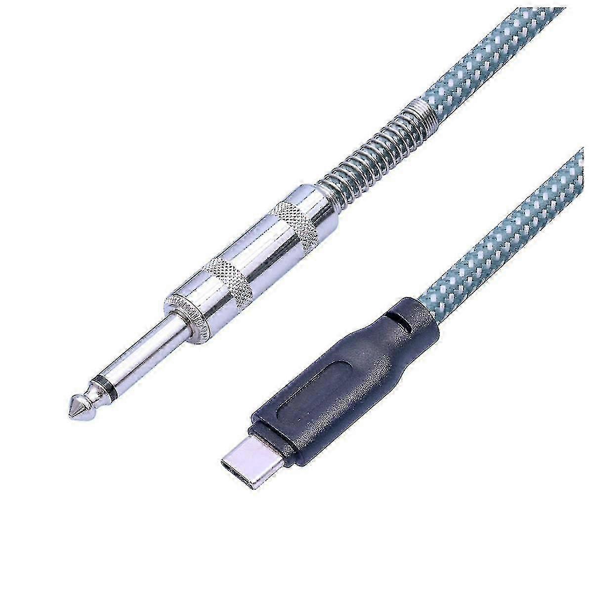 6,35 mm męski na USB Type-c męski audio do gitary 1/4 cala na Usb-c Przewód do nagrywania Gitara na USB C R-f26
