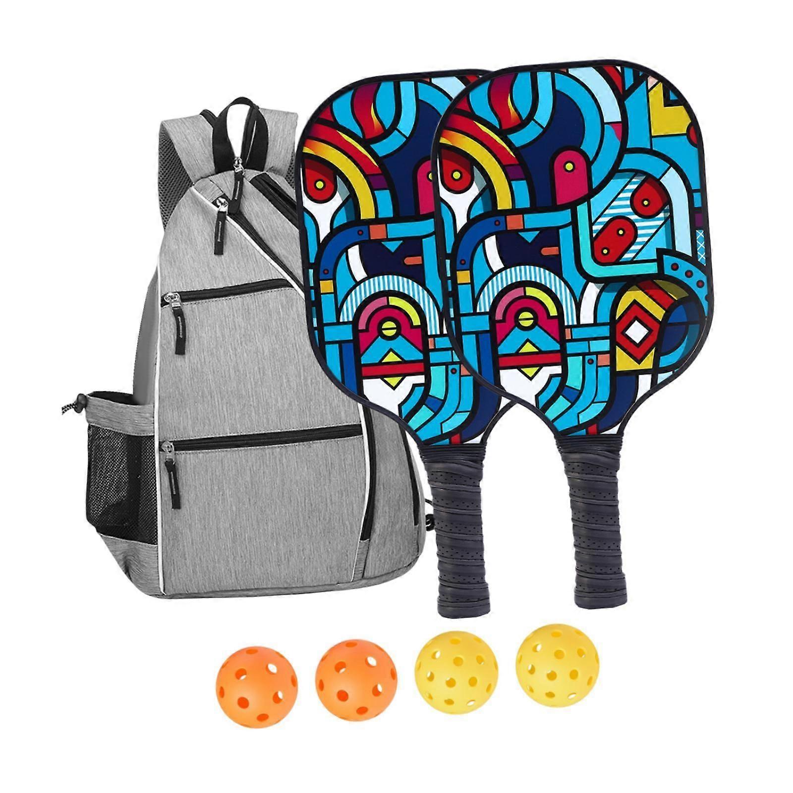 Glassfiber Pickleball Paddles Sett Trendy racketer for menn Kvinner Trening Spill