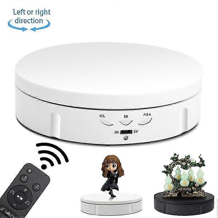 14.6cm Electric Rotating Turntable with Remote USB Control for Display Stand