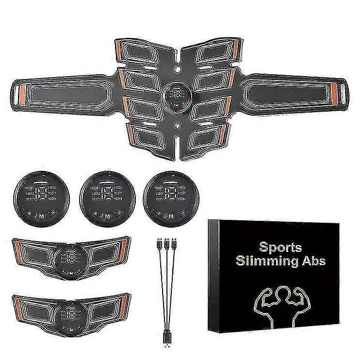 Smart EMS Abs Stimulator för Män - Träningsmaskin för muskelkondition