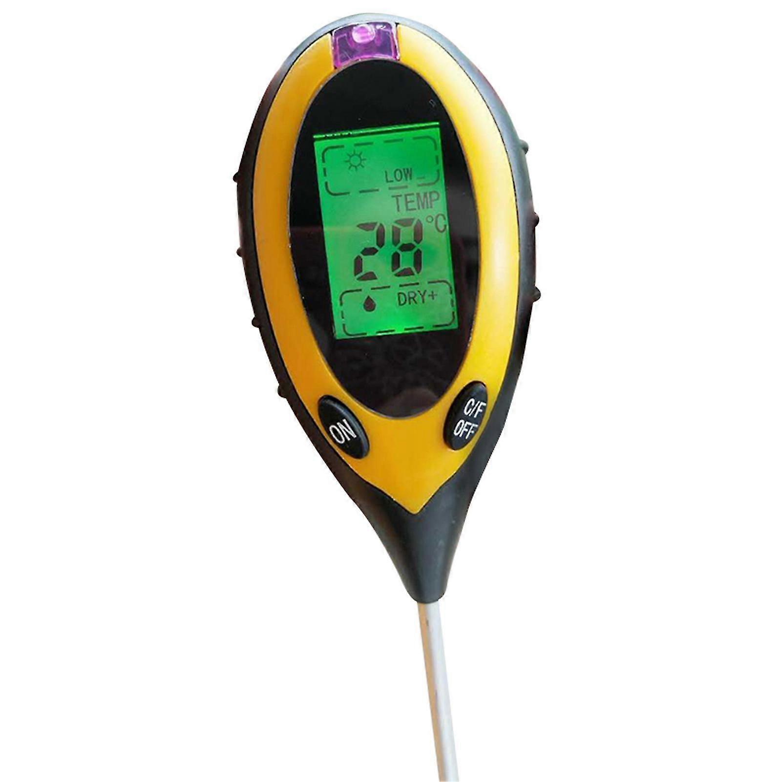 4-w-1 Tester gleby Temperatura Wilgotność Światło Wilgotność Ph Value Meter
