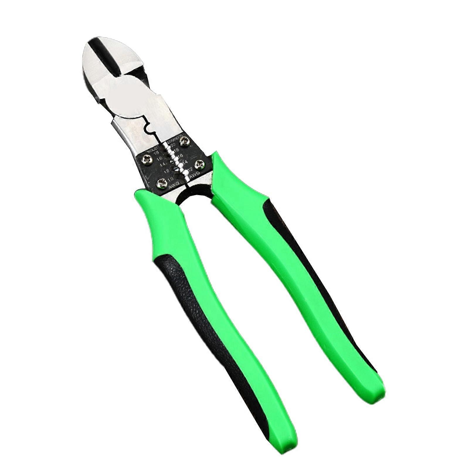 Pliers Multi-functional Steel Wire Hand Pliers Electrician Pointed Nose Diagonal Wire Stripping Tool Industrial Grade Multicolor