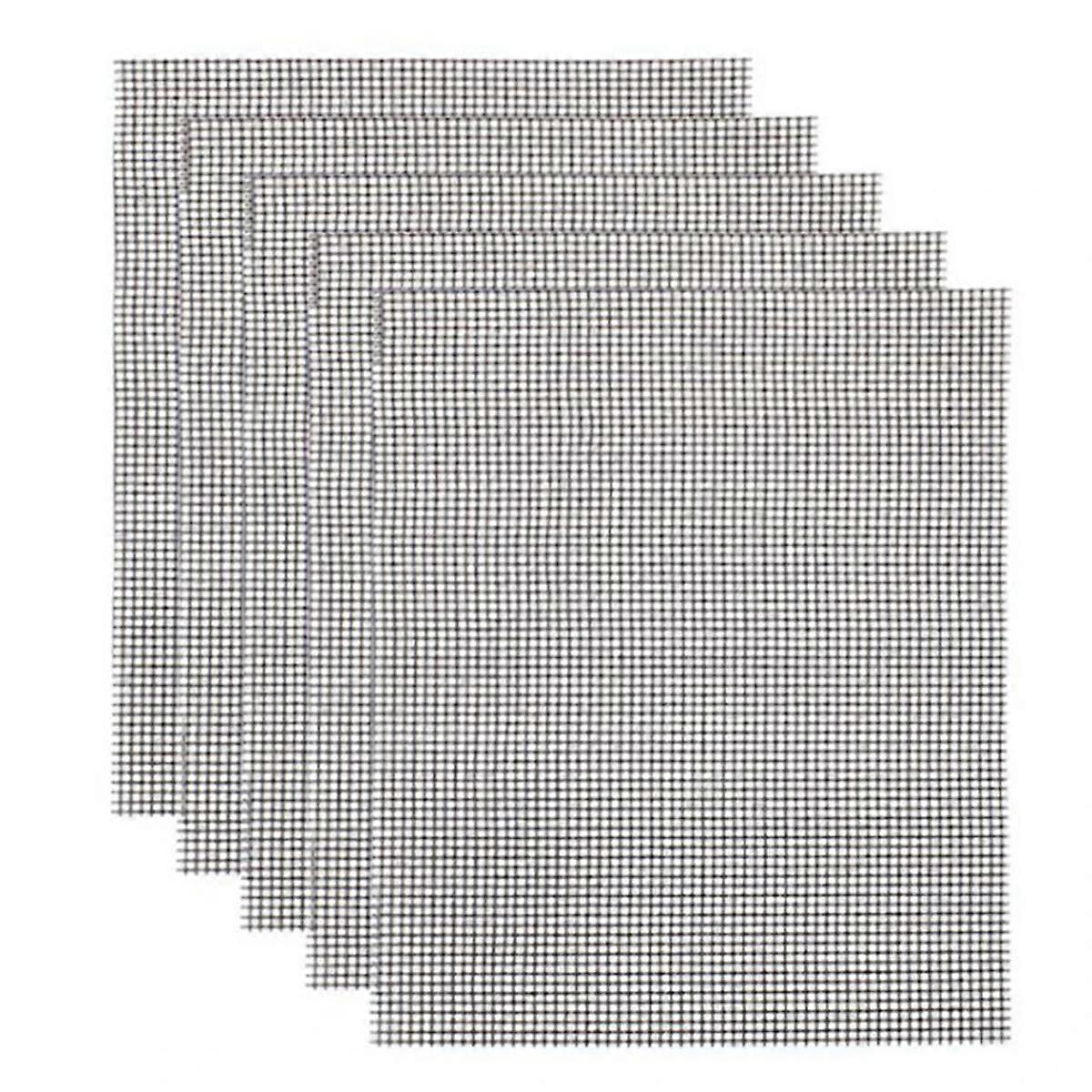 Easy Clean Grill Mesh Mat, Gray Non-Stick and Reusable PTFE Baking Liners for Versatile Application, High-Temperature-Resistance for Grill, Oven, or