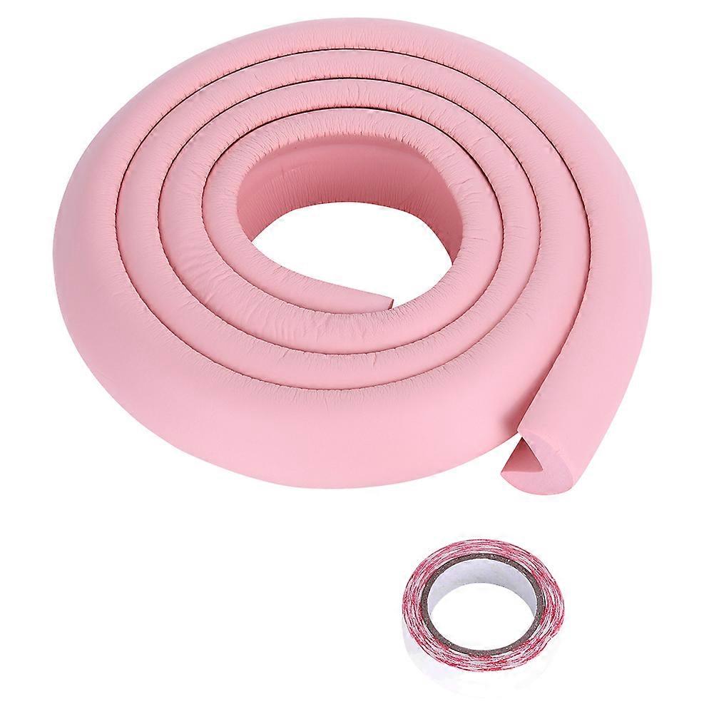 Baby Safety Non-Toxic Pure Raw Material Edge Guard, High-Density Foam Cushion Guard Strip For Furniture Protection, Pink Table Edge Guard With Secure