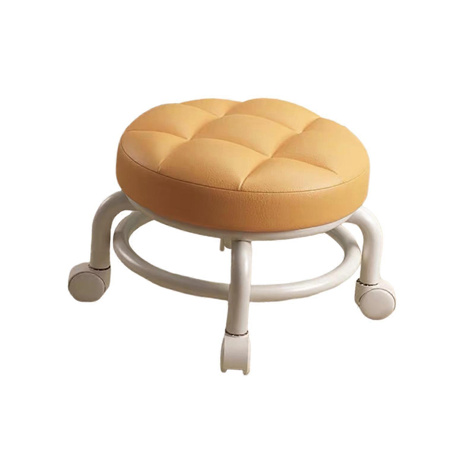 Low Roller Stool Comfortable Shoes Changing Sofa Tea Stool Rolling Stool Seat