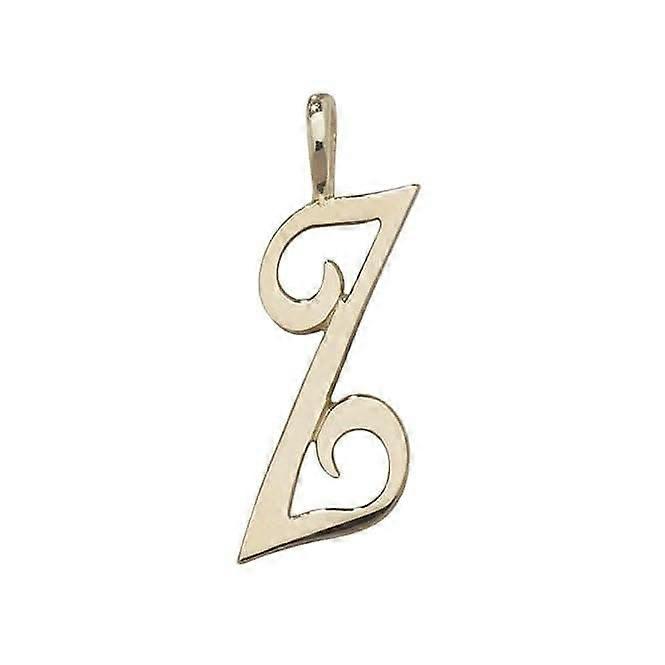 9ct Yellow Gold Polished Script Initial Pendant PN528/Z