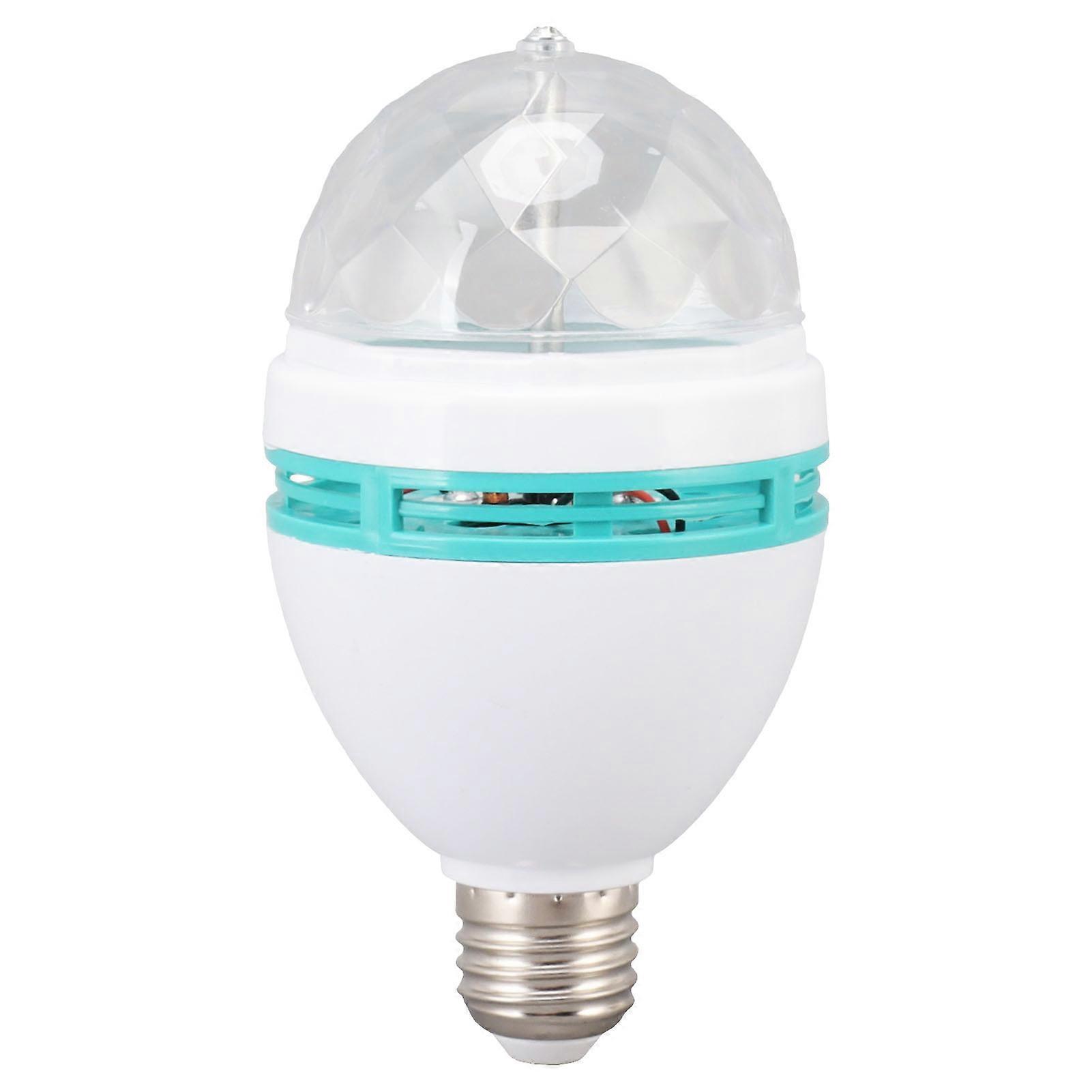 Dancing E26 Base RGB Auto Changing Safe Stable ABS PC Rotating Light Bulb for Party Bar Wedding 85‑260V