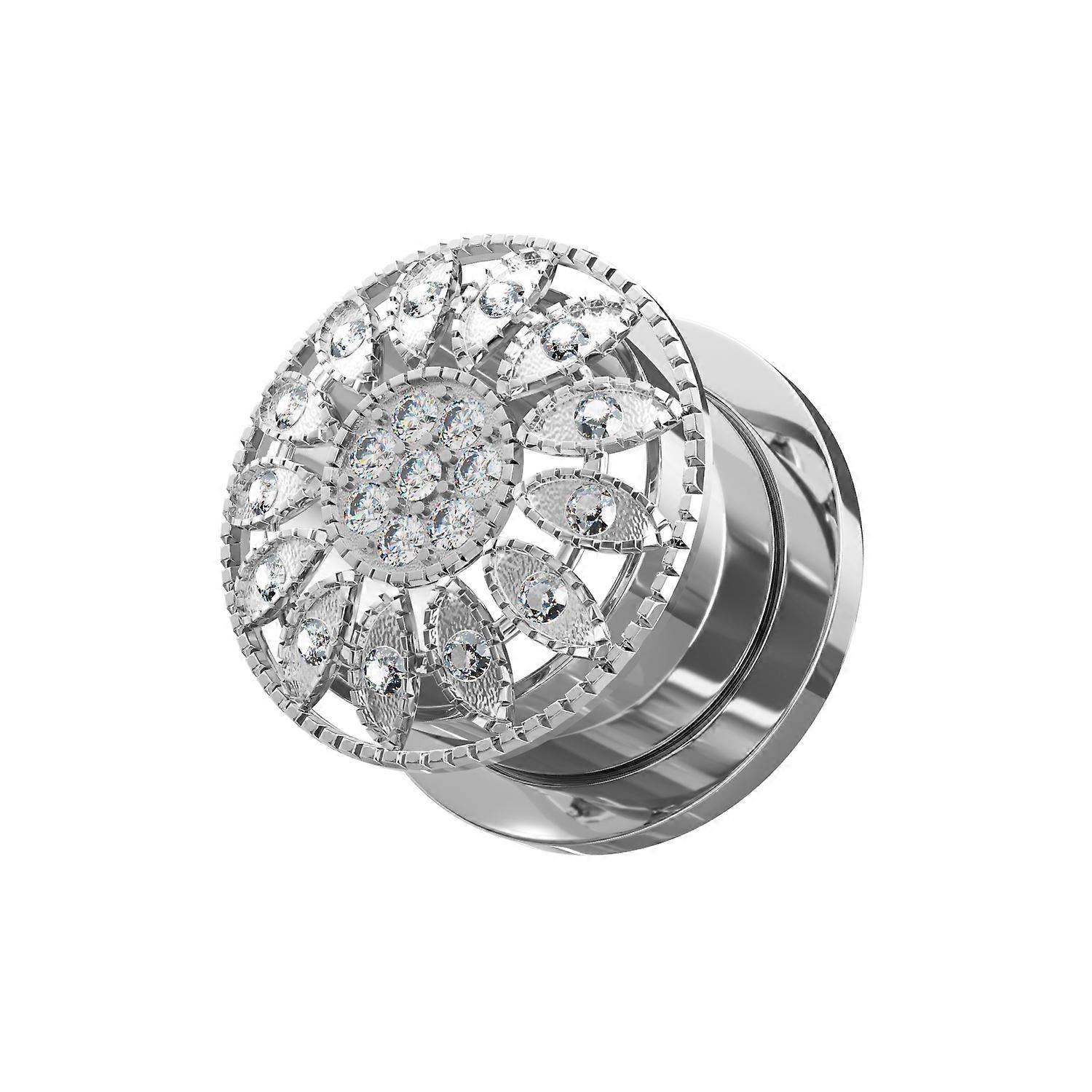 Surgical Steel Micro Jewelled Ear Flesh Tunnel