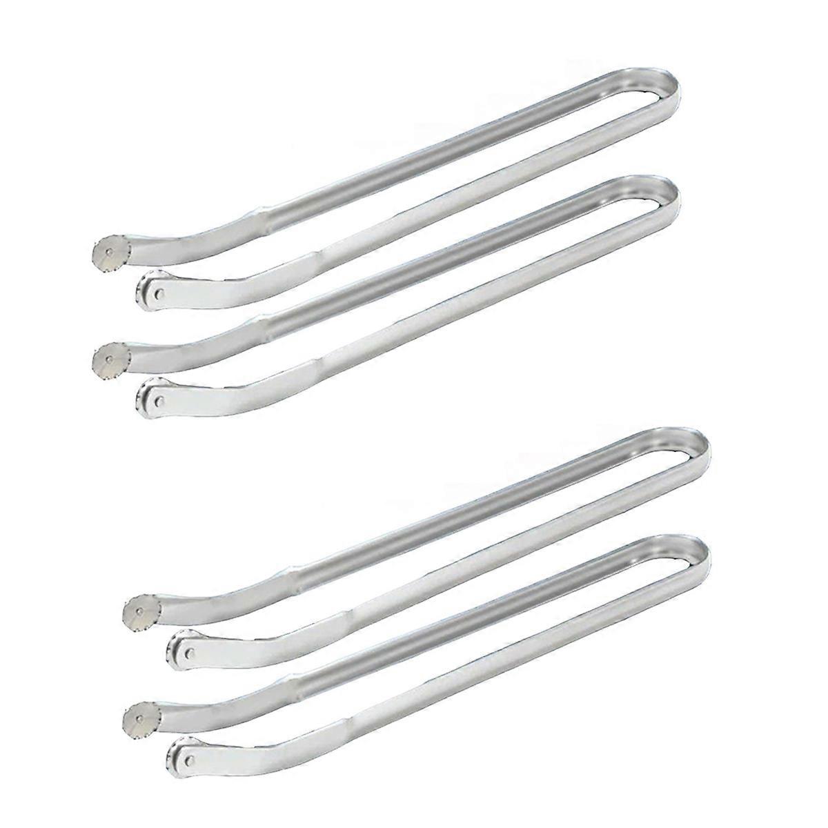 BBQ Sausage Stuffer Tongs, Long Handle Kitchen Tongs for Turning C