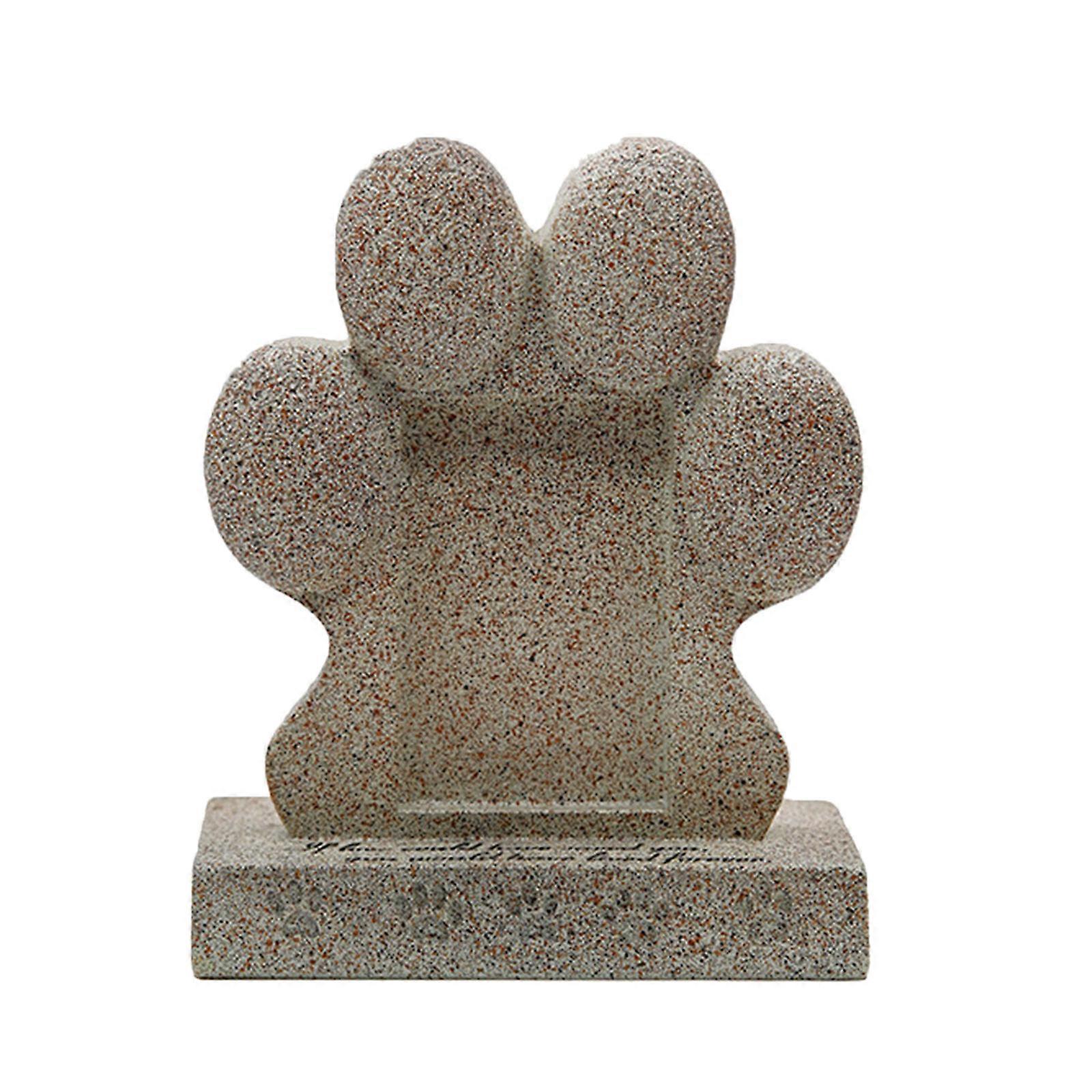Dog Memorial Statue Pet Tombstone Resins Sculpture for Garden and Indoor Decors for Comforting Grieving Pet Owners