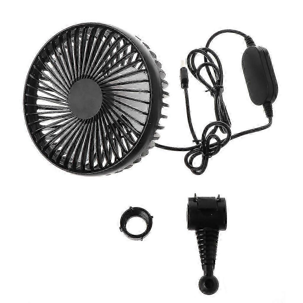 Usb Powered 3 Speed Car Air Circulator Fan With Switch For Sedan Suv Rv Truck