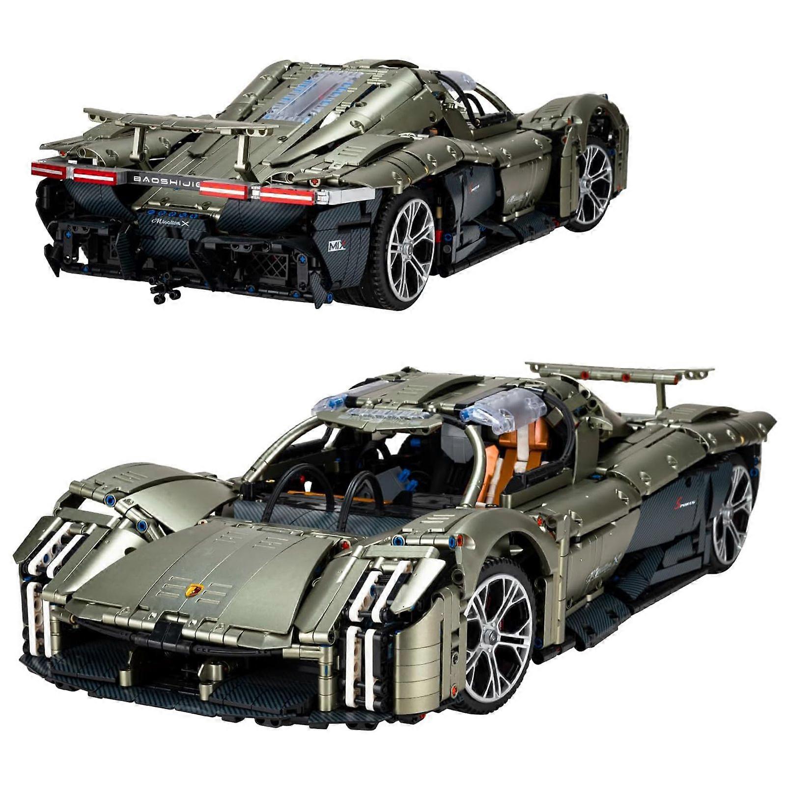 UNCLE BRICK X 4106PCs Supercar Building Kit - 1:8 Scale Technic Model with Working Suspension & Doors, Collector's Edition for Adults & Teens 16+