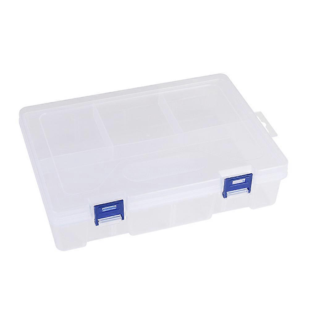 Storage Box, Clear Plastic, Adjustable Dividers, Jewelry, Electronics