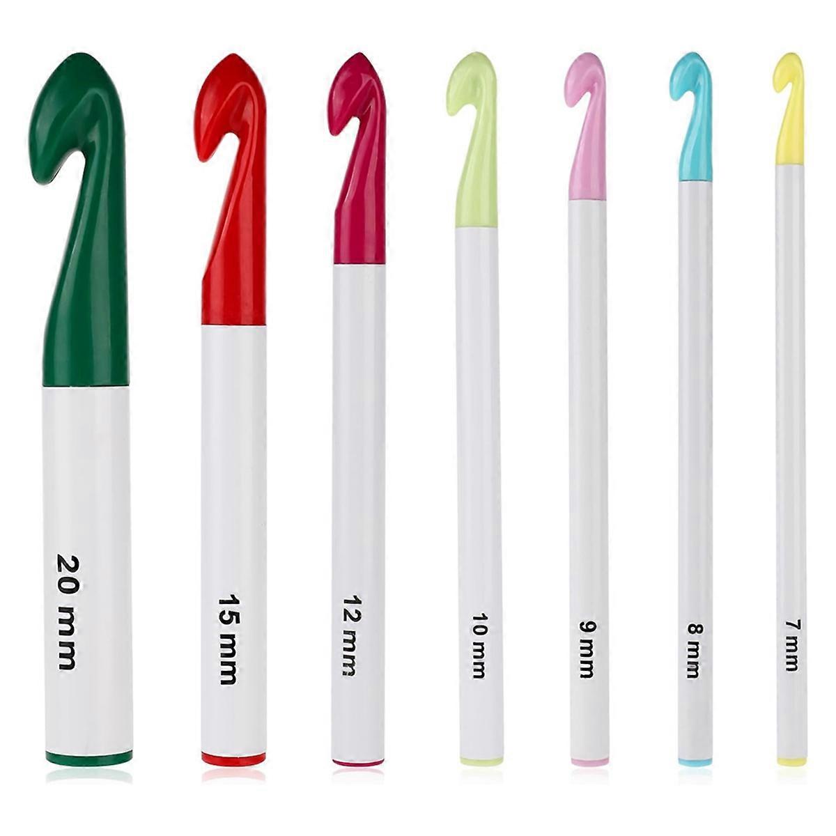 Crochet Hooks ,7Mm To 20Mm Crochet Hooks Kit for Crocheter, Handle