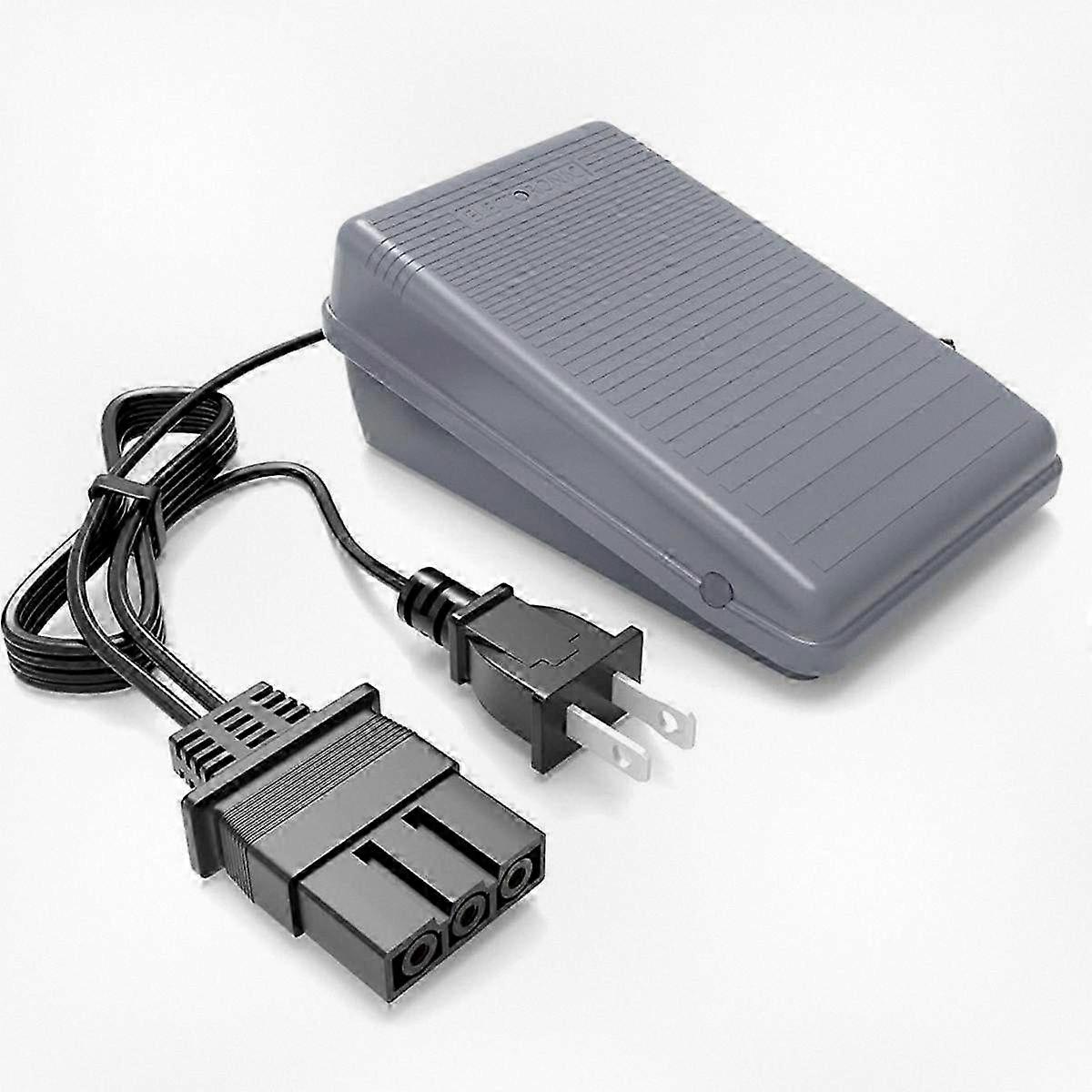 Sewing Machine Foot Pedal and Power Cord Replacement Compatible with Multiple Models, US Plug