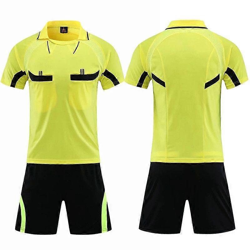 Quick Dry 2Pc Men's Soccer Referee Uniform Set
